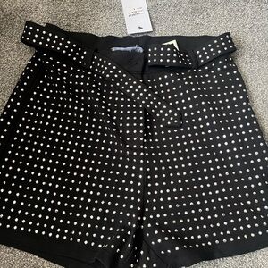 Black Studded Women's Shorts